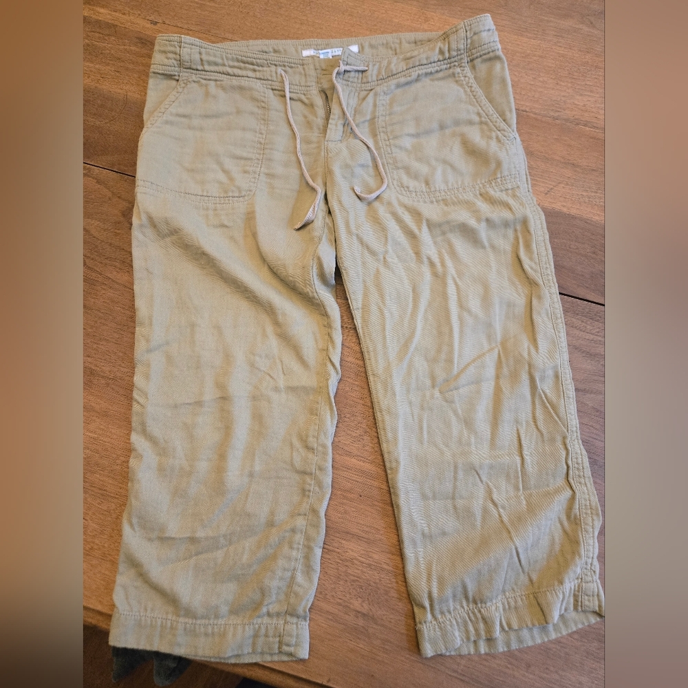 Abercrombie & Fitch Tan Cotton Casual Capris